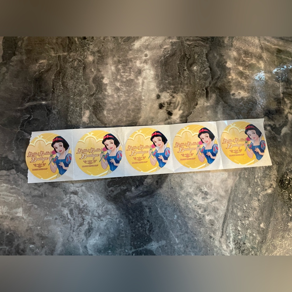 Bibbidi Bobbidi Boutique Snow White Magic Kingdom Exclusive Stickers